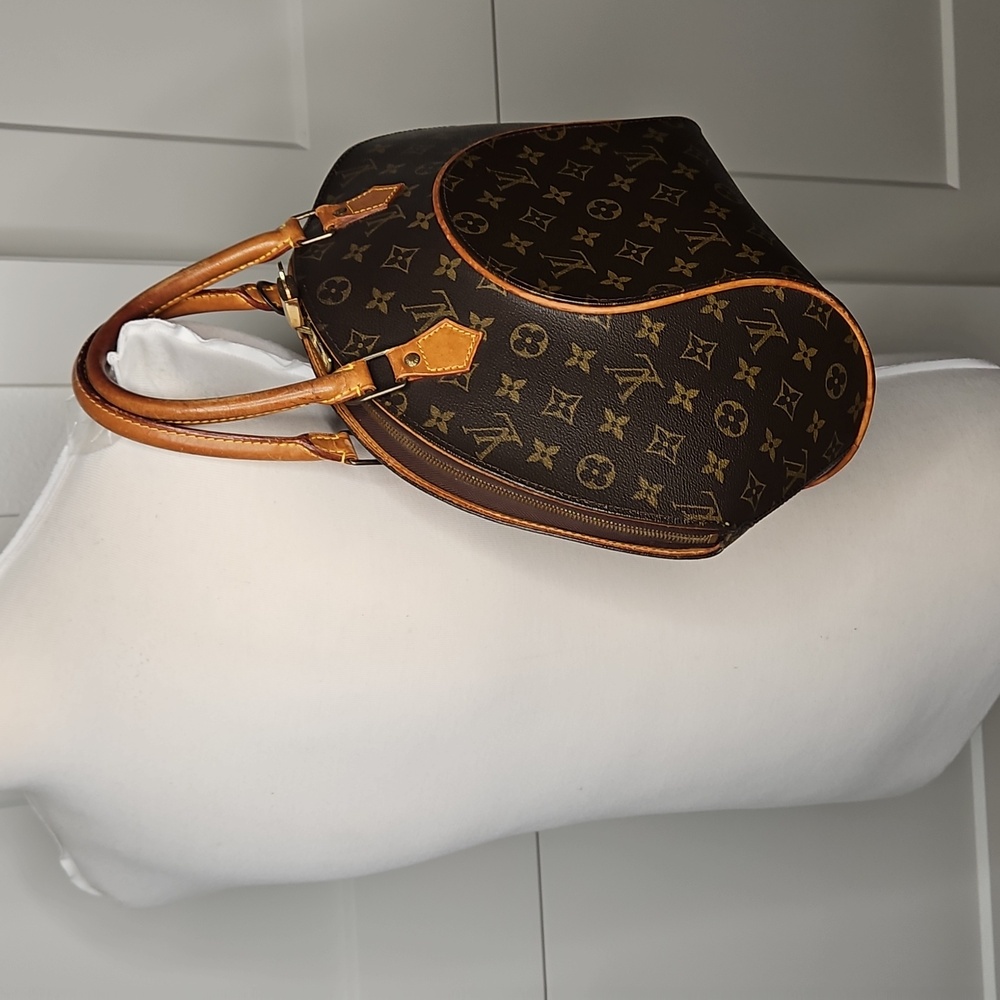 Authentic Louis Vuitton LV Ellipse PM Monogram Handbag Tote Dust Bag Lock
